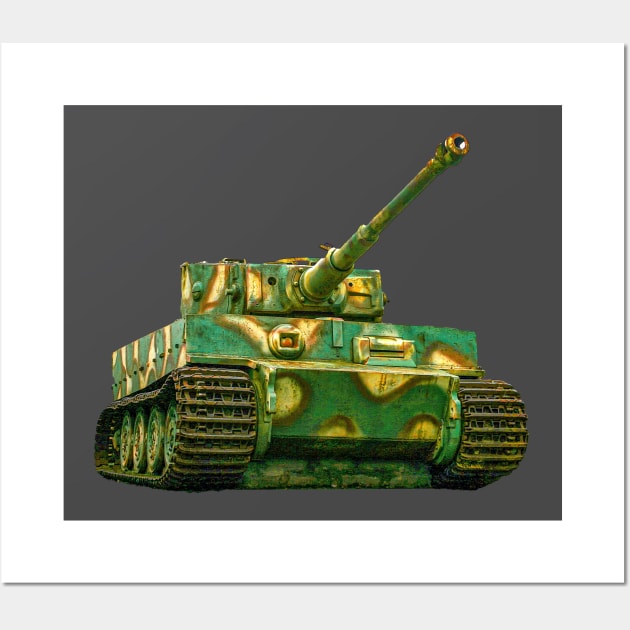 Tiger Tank Wall Art by dalyndigaital2@gmail.com